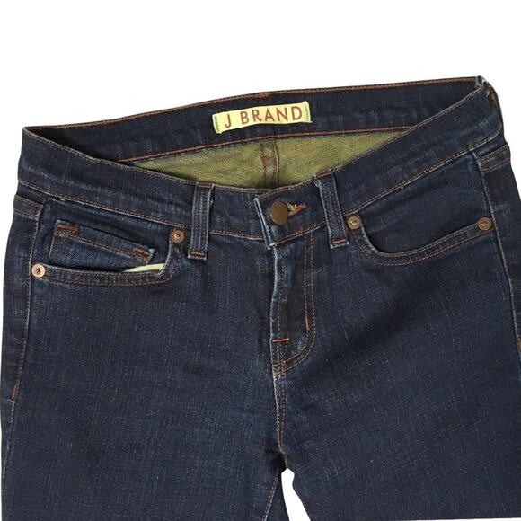 J Brand Jeans Low Rise Pencil‎ Leg Boss Dark Wash Denim Pants Skinny Women's 26 - Picture 4 of 16